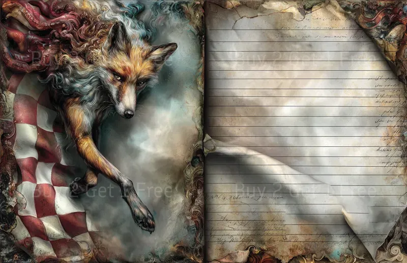 Dark Alice In Wonderland Double Pages