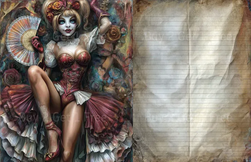 Dark Alice In Wonderland Double Pages