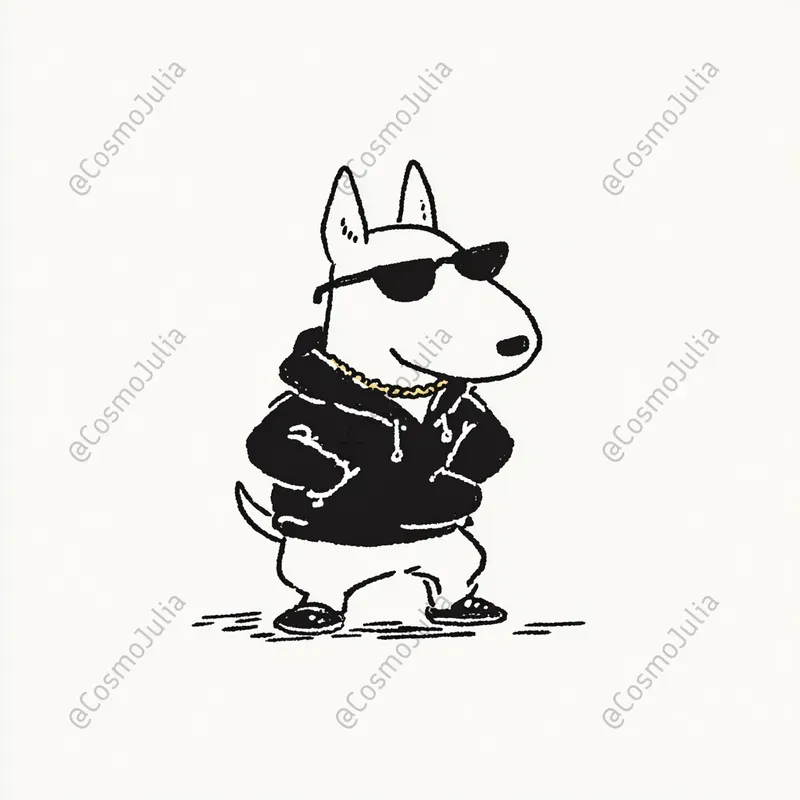 Cool Streetwear Dogs Illustrations