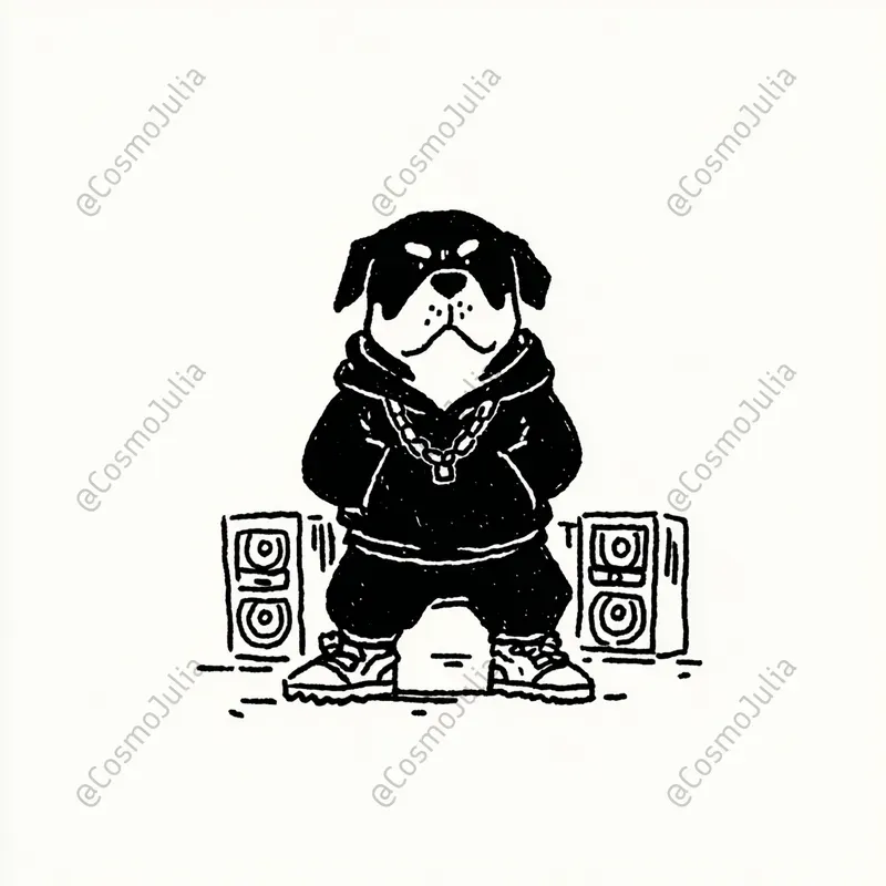 Cool Streetwear Dogs Illustrations