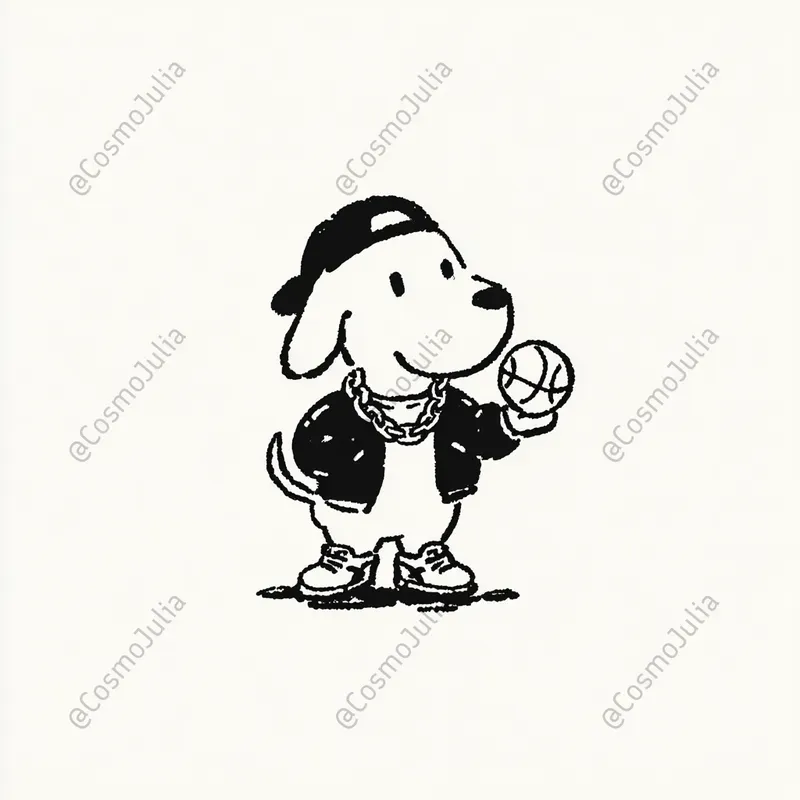 Cool Streetwear Dogs Illustrations