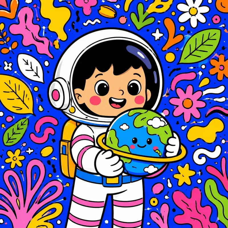 Vibrant Pop Doodle Character Packs