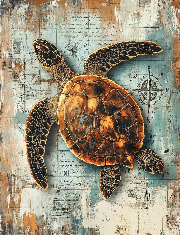 Nautical Vintage Junk Journal Pages