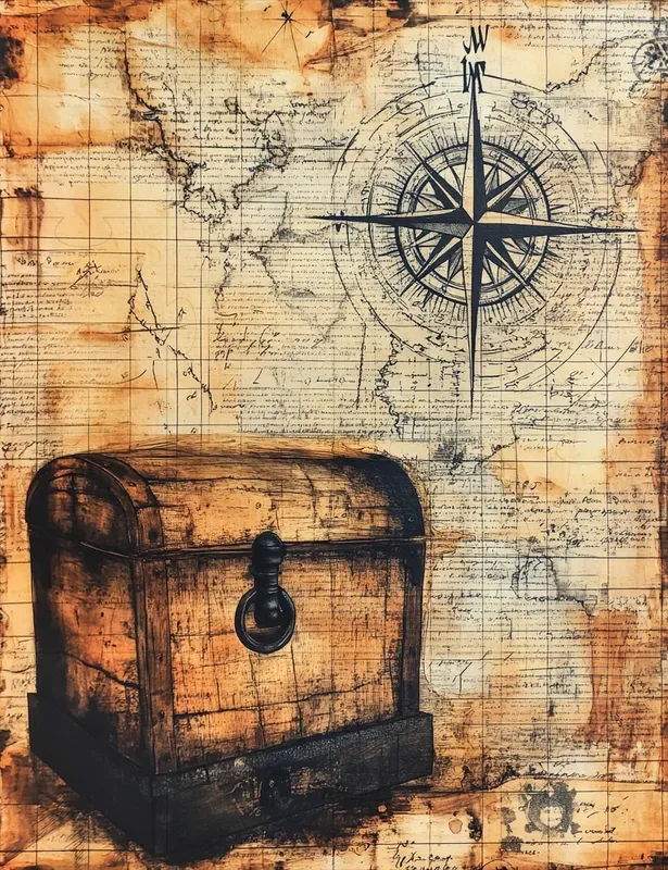 Nautical Vintage Junk Journal Pages
