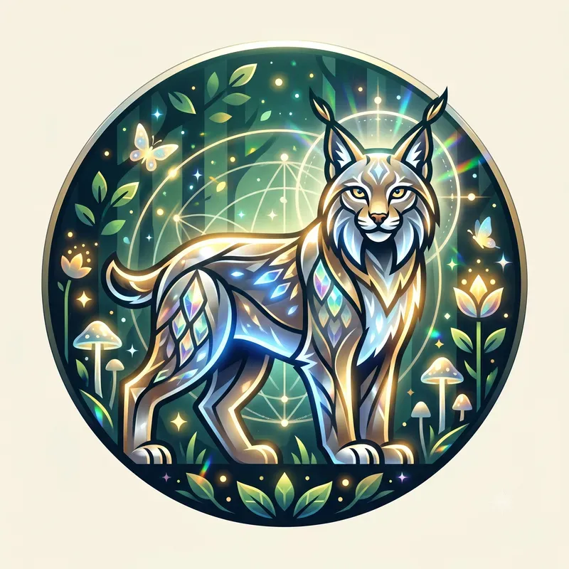 Modern Glowing Forest Creature Emblems