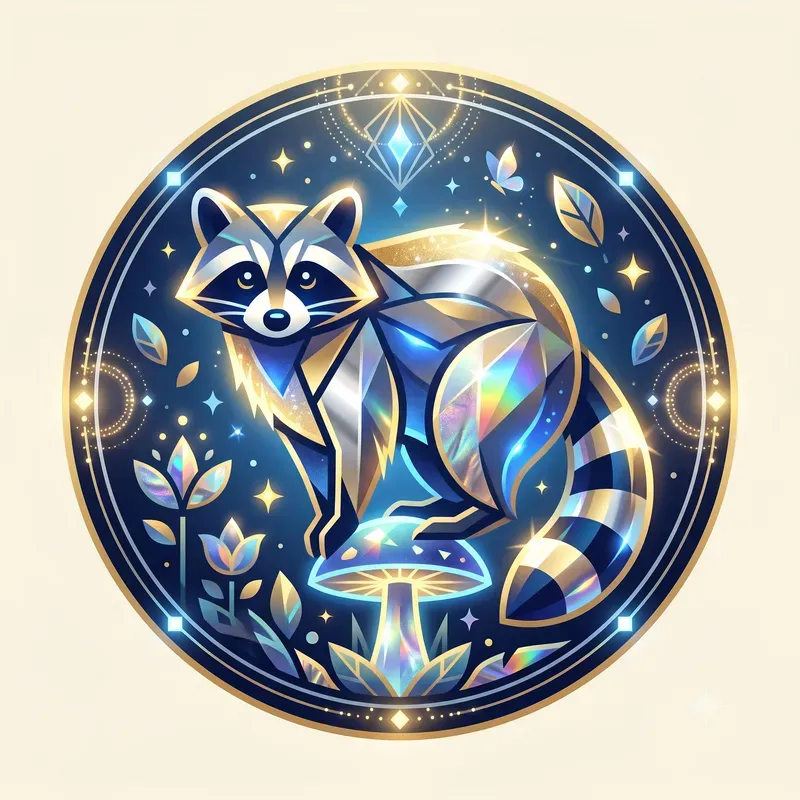 Modern Glowing Forest Creature Emblems