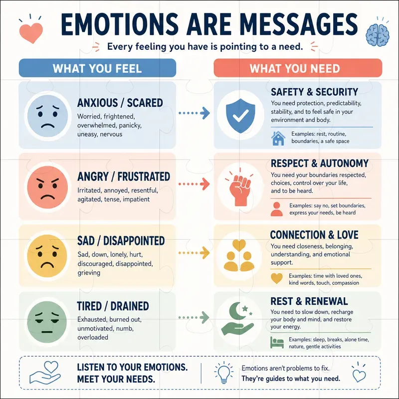 Flat Emotional Literacy Infographics