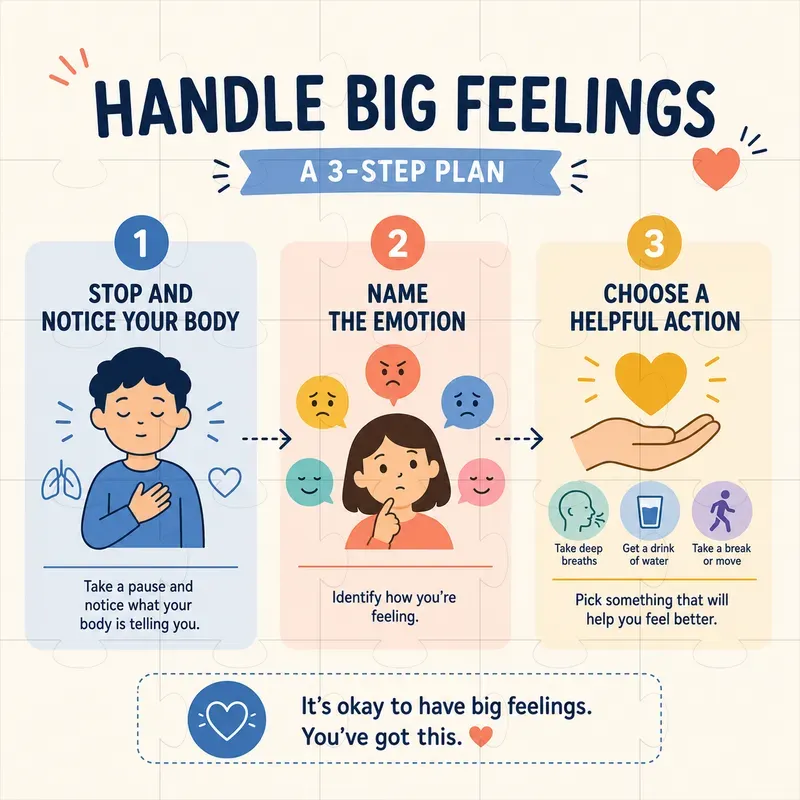 Flat Emotional Literacy Infographics