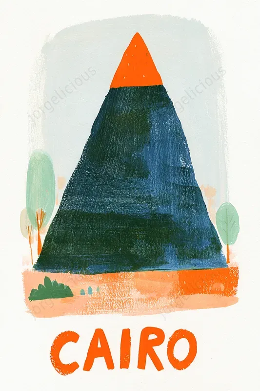 Folk Art Landmark Poster Prints