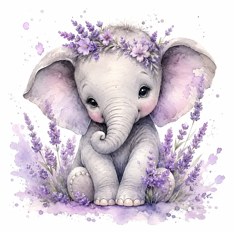 Dreamy Watercolor Animal Illustrations