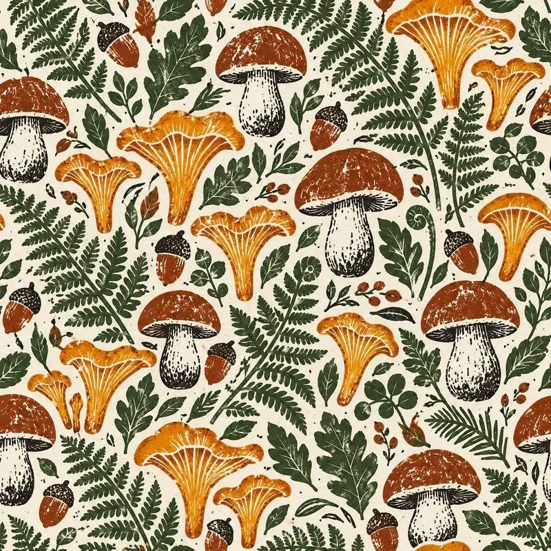 Modern Blockprint Pattern Tiles