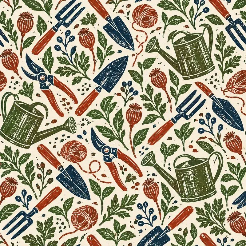 Modern Blockprint Pattern Tiles