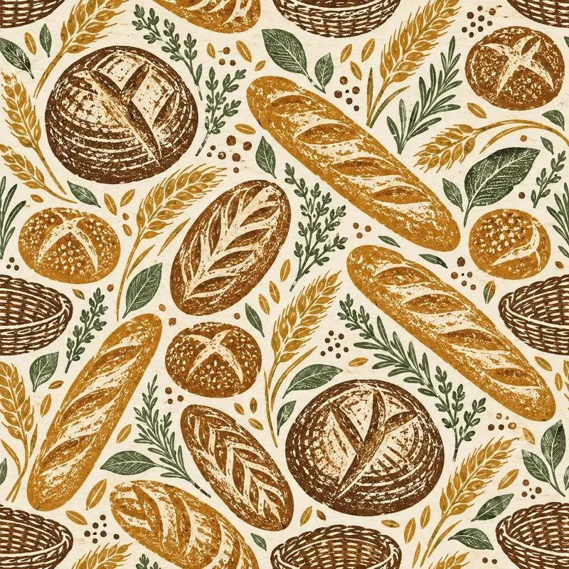 Modern Blockprint Pattern Tiles
