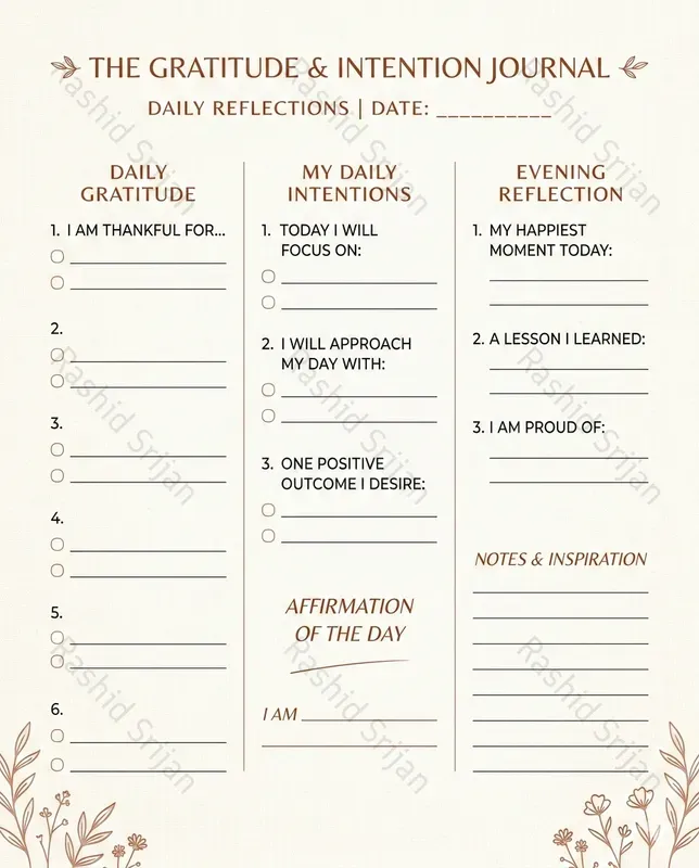 Premium Gratitude Journal Templates