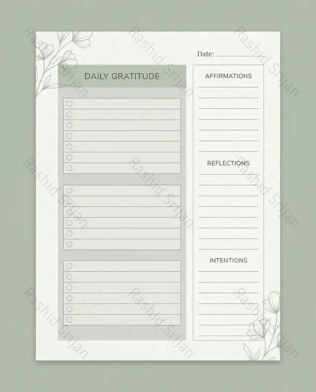 Premium Gratitude Journal Templates