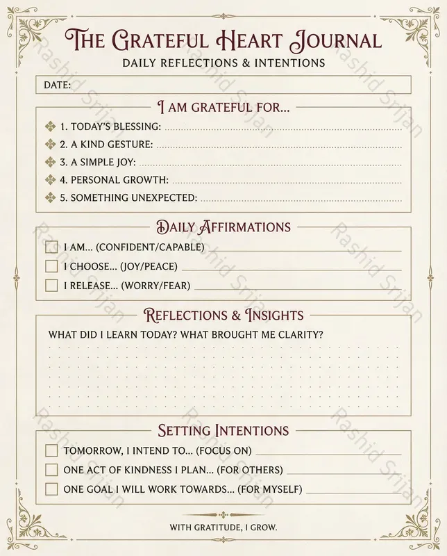 Premium Gratitude Journal Templates