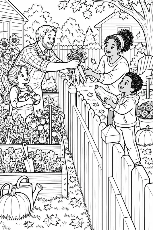 Thanksgiving Neighbor Kindness Colorings