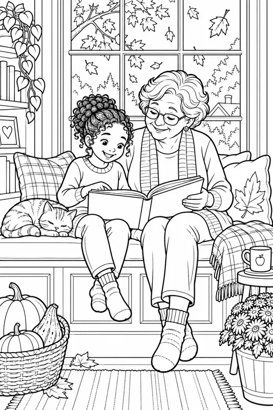 Thanksgiving Neighbor Kindness Colorings
