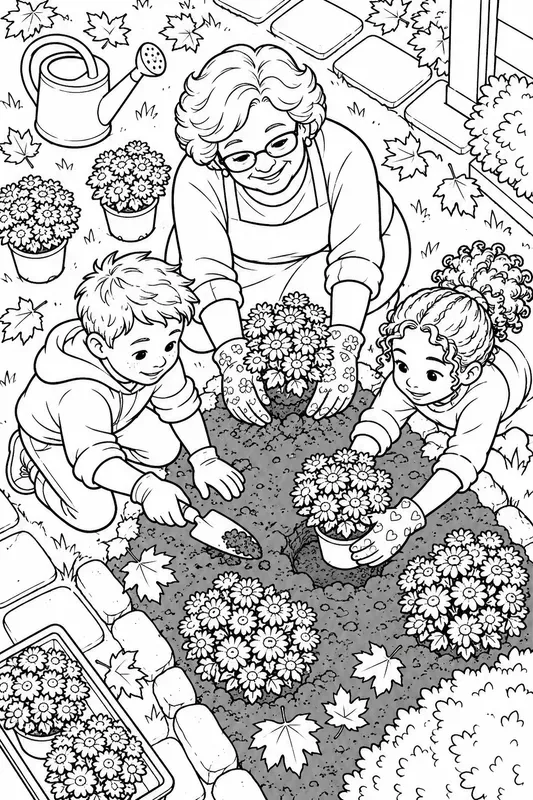 Thanksgiving Neighbor Kindness Colorings