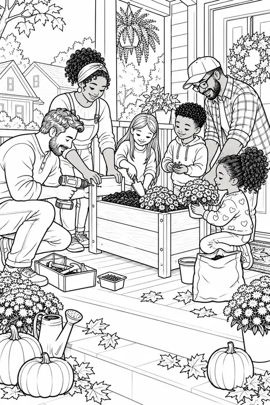 Thanksgiving Neighbor Kindness Colorings