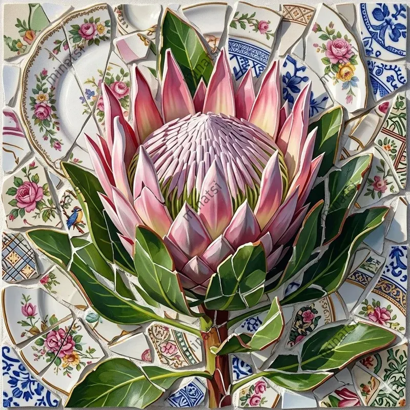 Surreal Pique Assiette Mosaic Sculptures