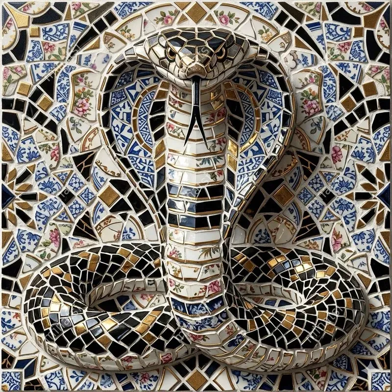 Surreal Pique Assiette Mosaic Sculptures
