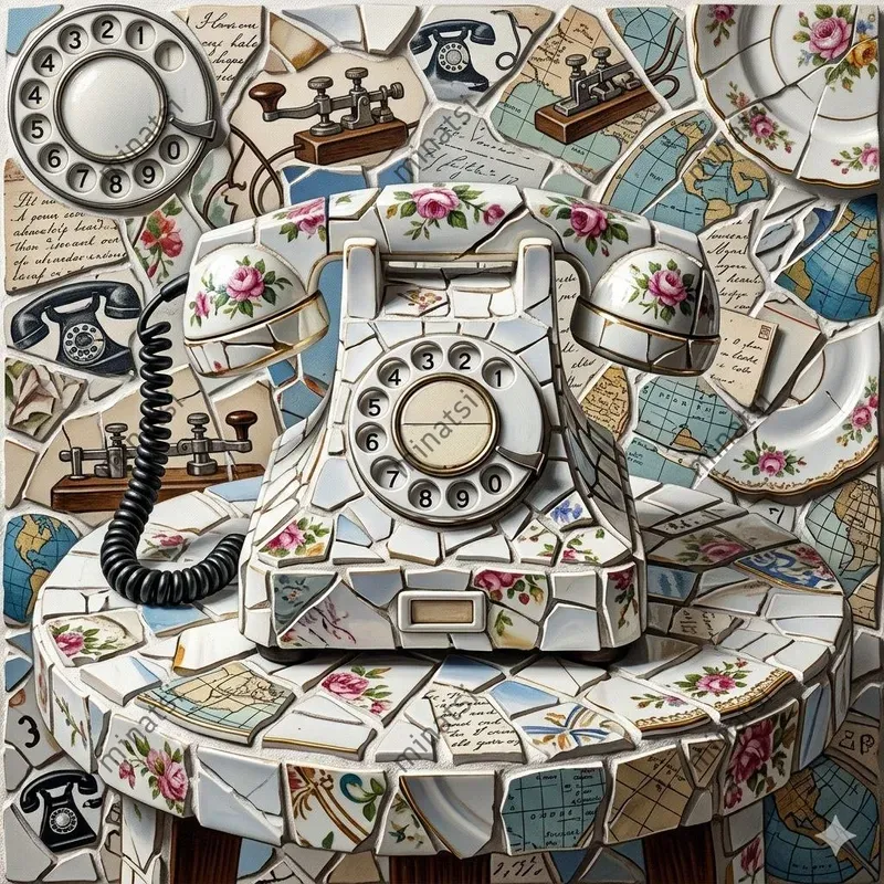 Surreal Pique Assiette Mosaic Sculptures