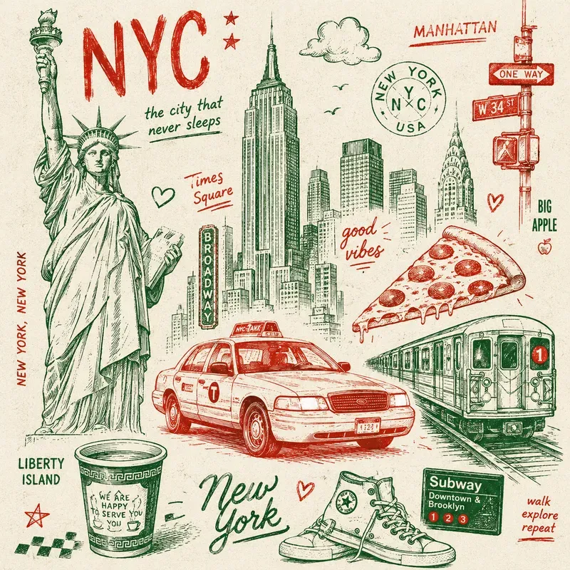 Vintage Doodle Collage Poster Packs