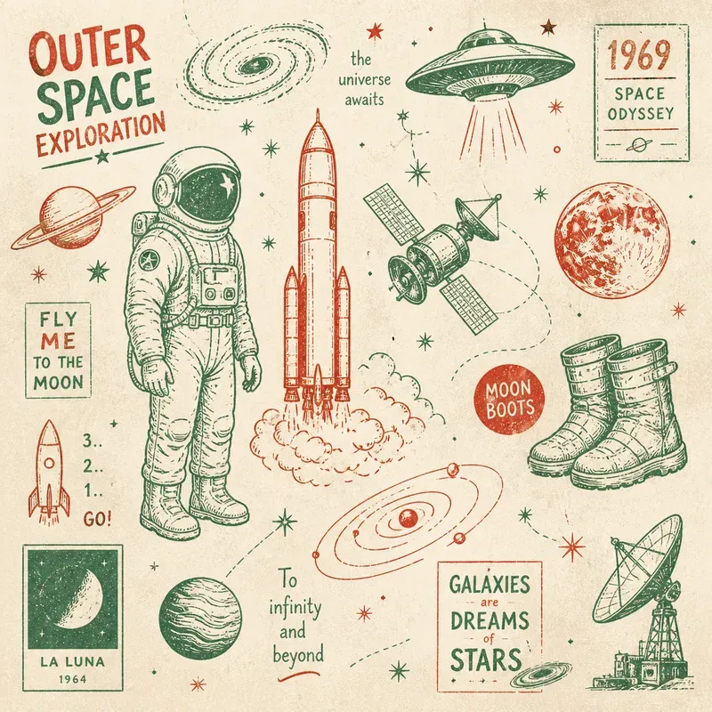 Vintage Doodle Collage Poster Packs
