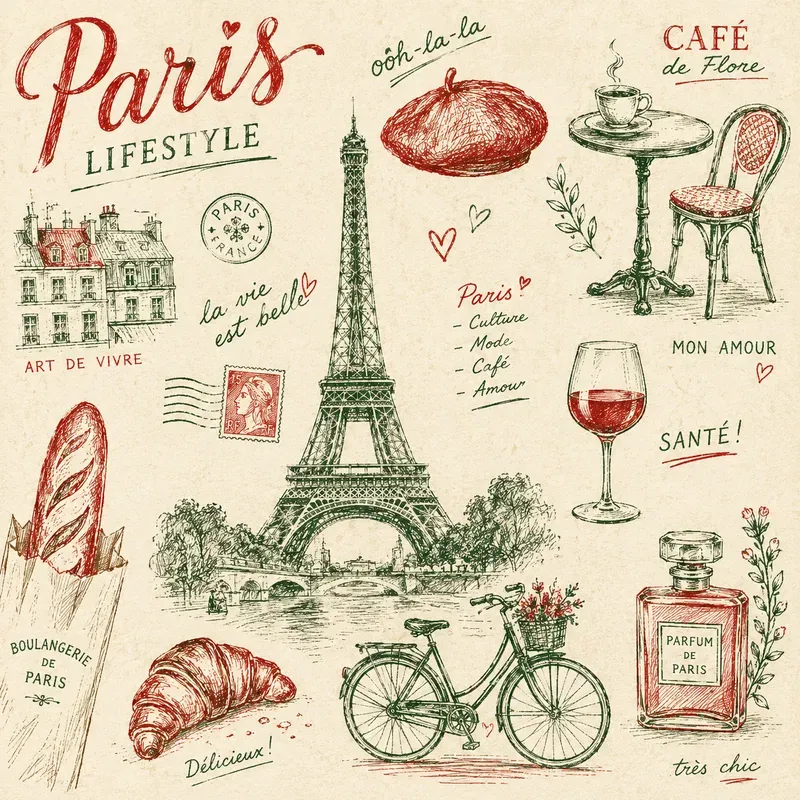 Vintage Doodle Collage Poster Packs