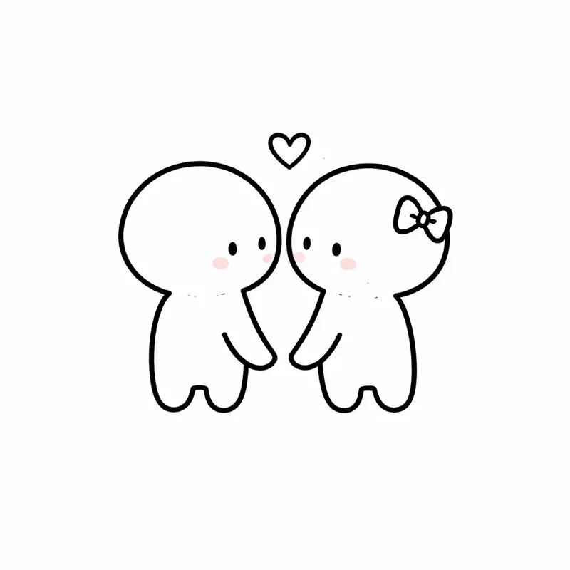Minimal Love Doodles Romantic