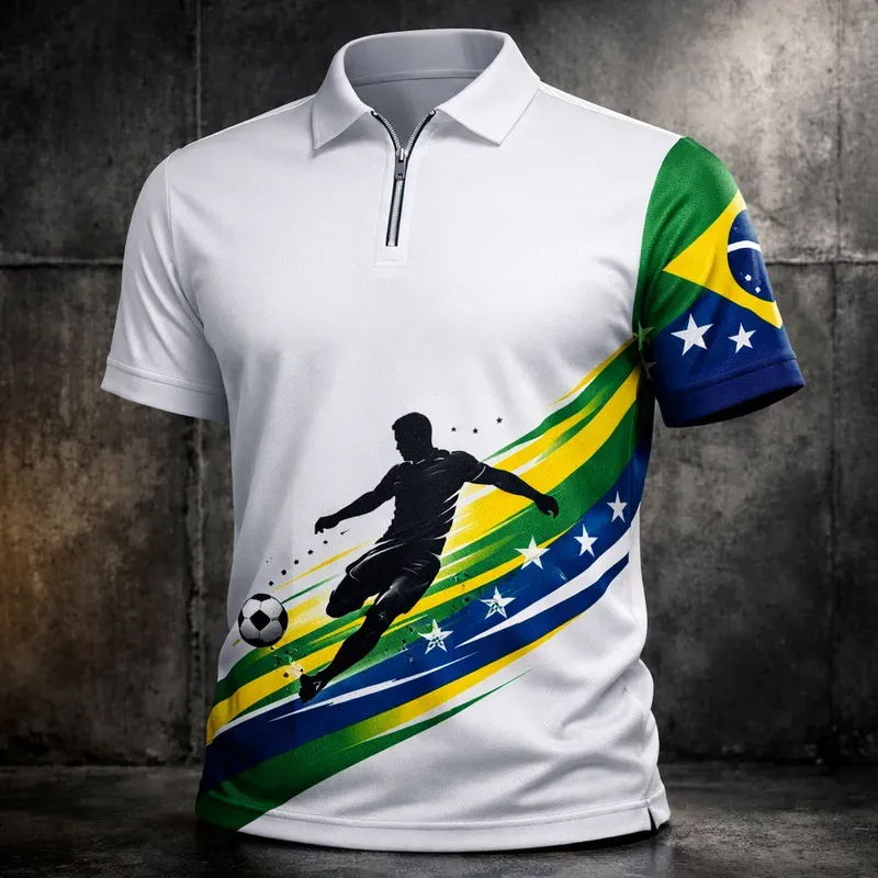 Patriotic Polo Shirt Mockup Generator