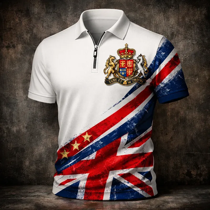 Patriotic Polo Shirt Mockup Generator