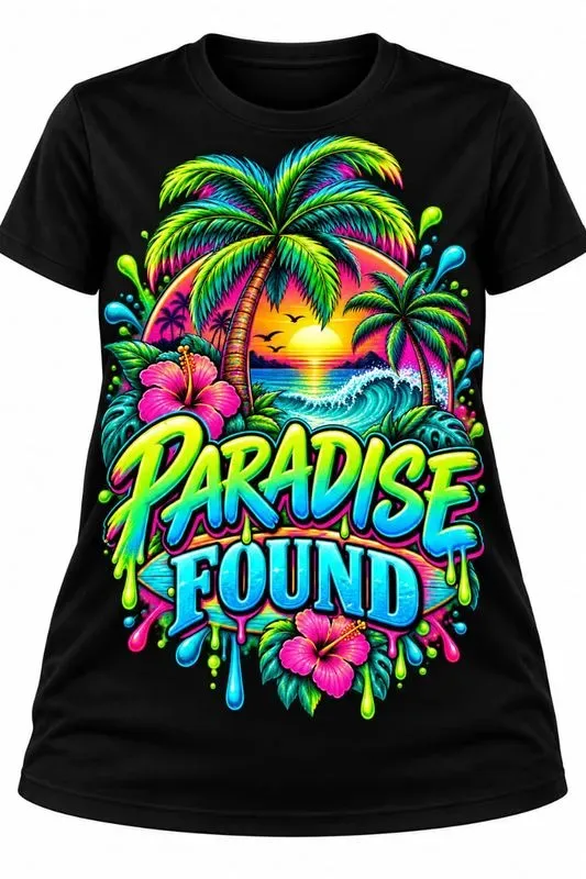 Neon Tropical Tshirt Generator