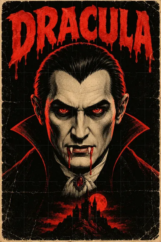 Vintage Horror Monster Poster Art