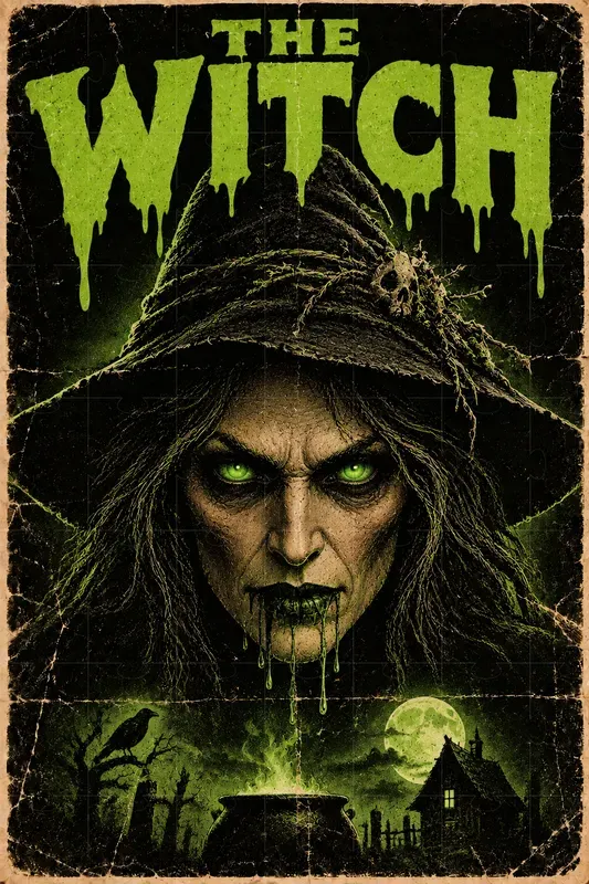 Vintage Horror Monster Poster Art