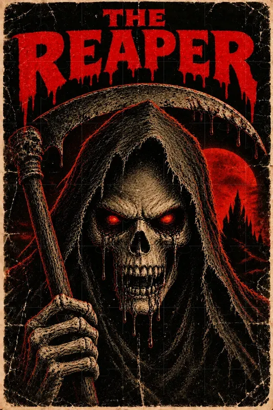 Vintage Horror Monster Poster Art