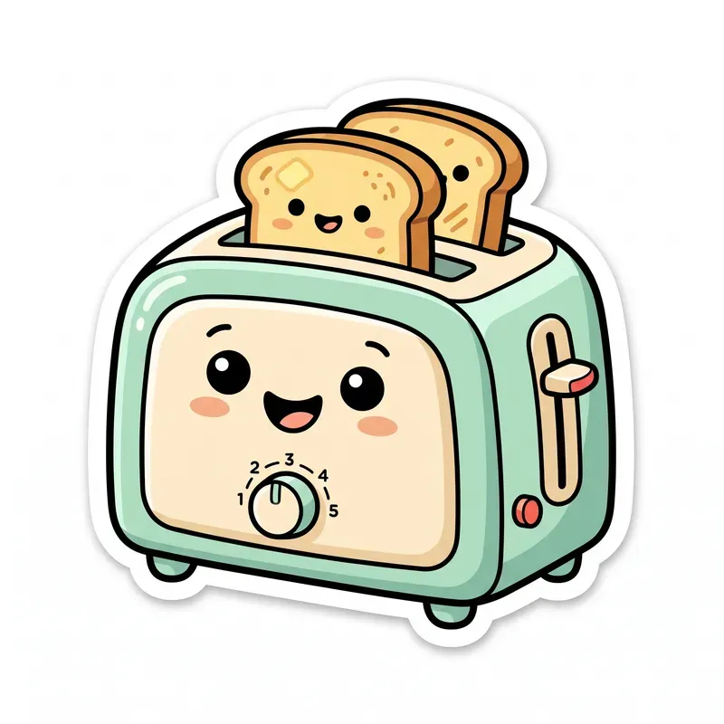 Kawaii Kitchen Appliance Stickers