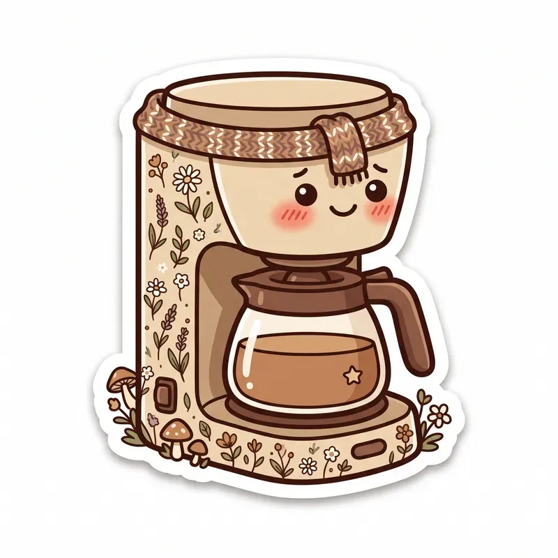 Kawaii Kitchen Appliance Stickers