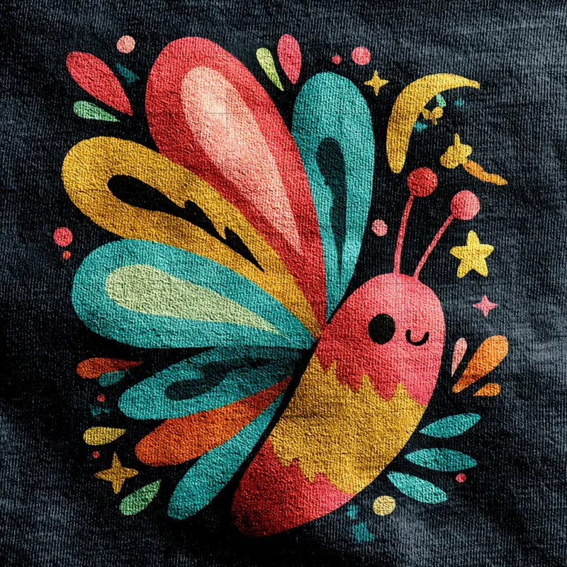 Screen Print Kawaii Fabric Cute Art