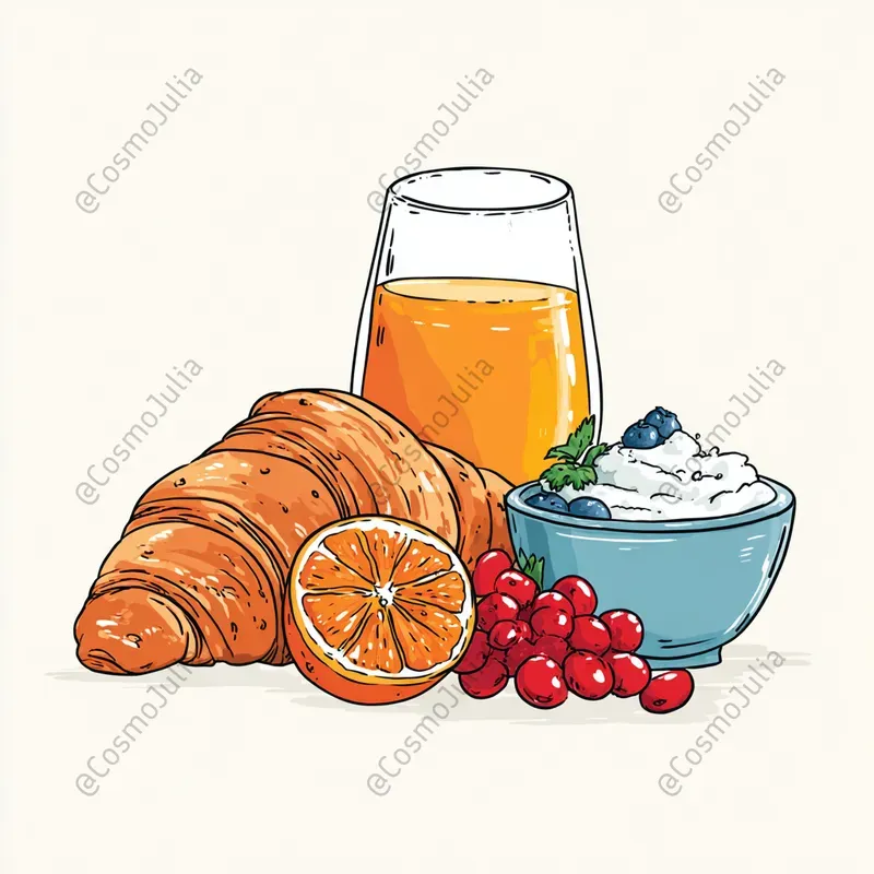 Cartoon Food Set Icons