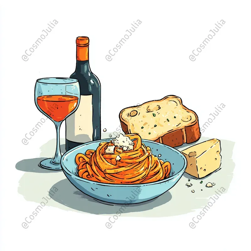 Cartoon Food Set Icons