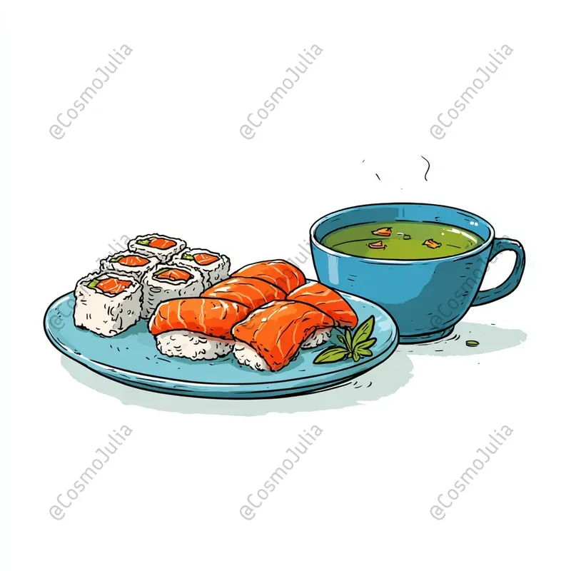 Cartoon Food Set Icons