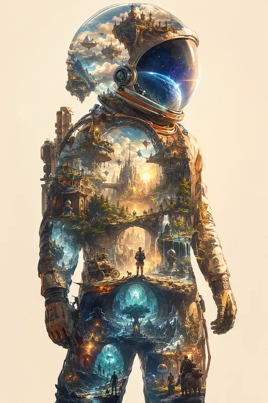 Cinematic Silhouette World Collages