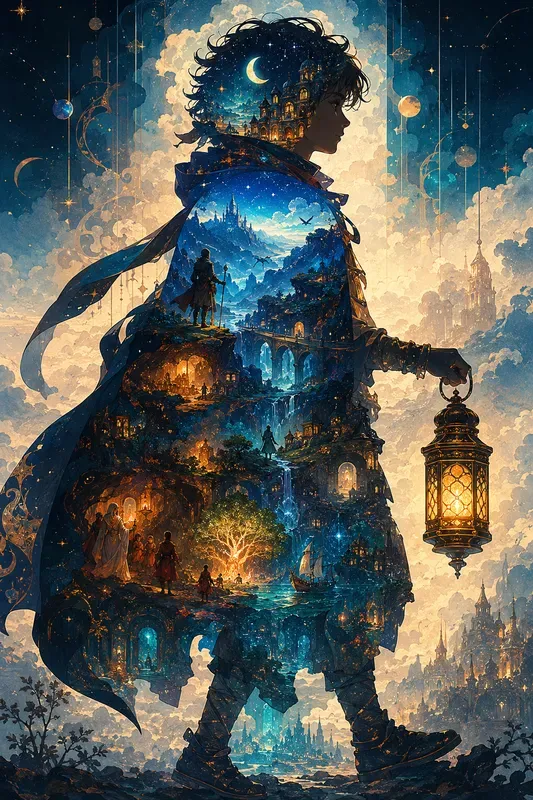 Cinematic Silhouette World Collages