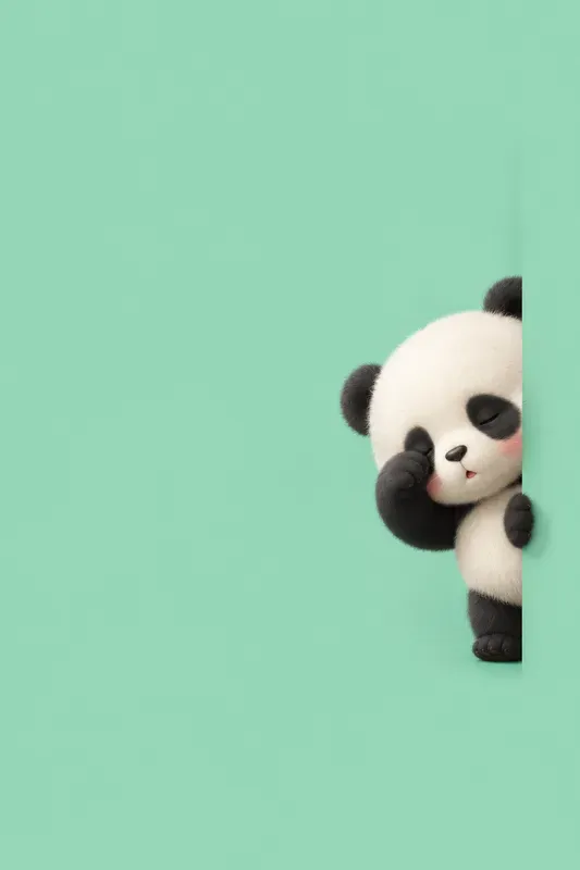 Cute Peekaboo Character Posters