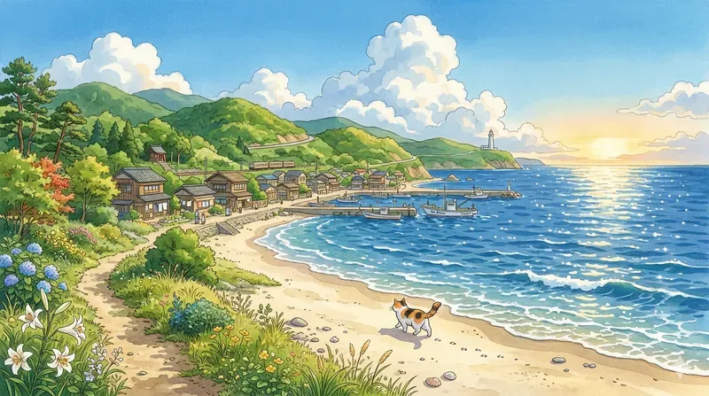 Cozy Summer Seaside Landscapes