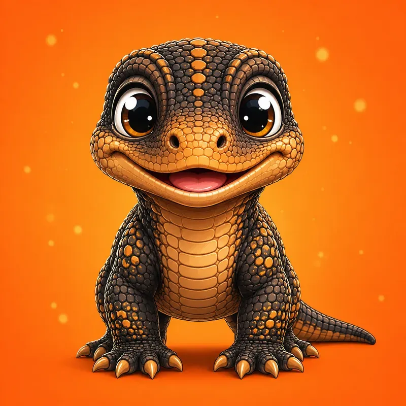 Cute Reptile Mascot Generator