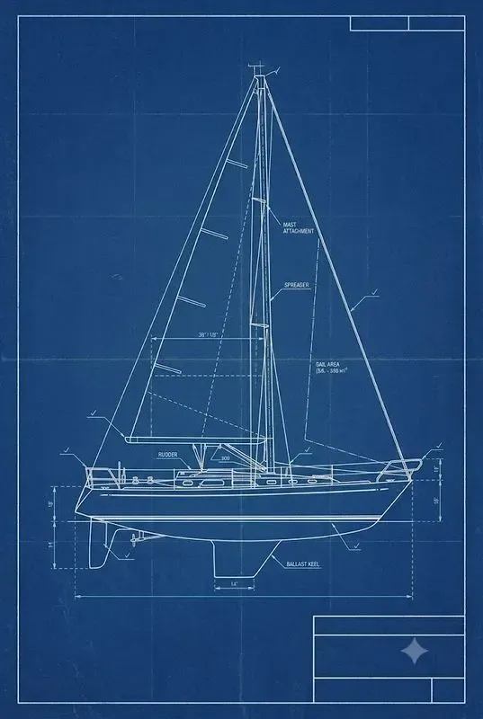 Vintage Blueprint Wall Art Studios
