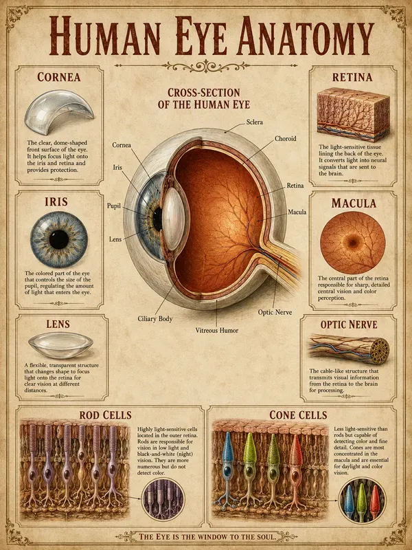 Vintage Anatomy Infographic Posters